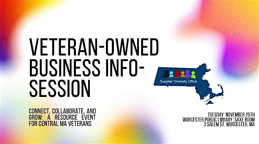 Connect with the SDO: Veteran-Owned Business Info-Session, 25 November | Event in Worcester | AllEvents