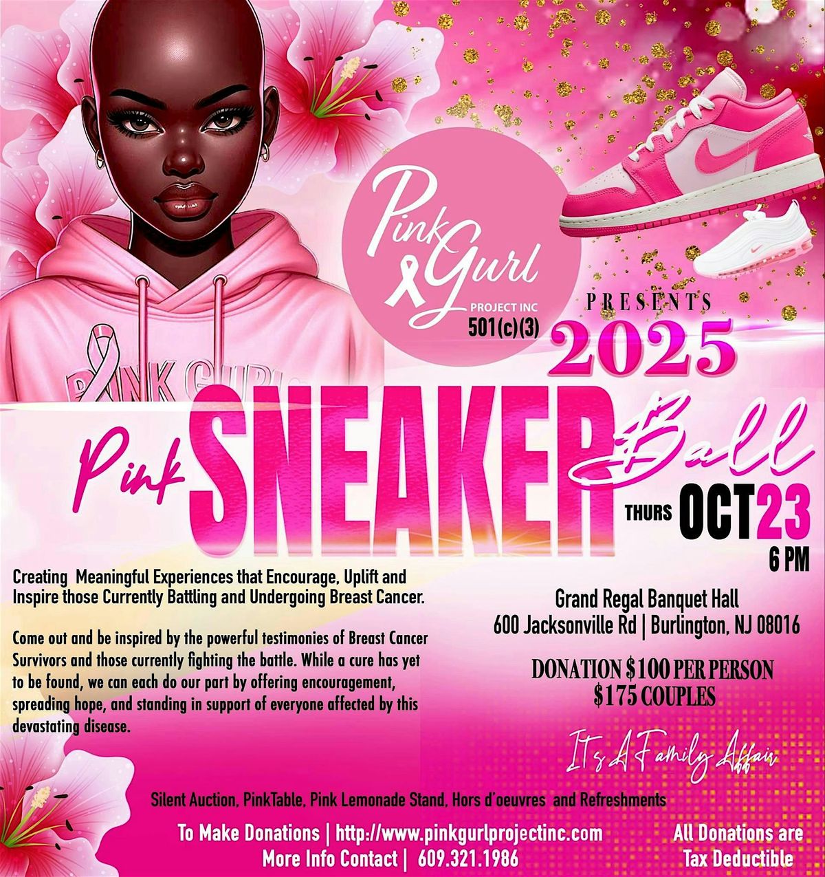 Pink Gurl Sneaker Ball 2025, 23 October | Event in Burlington | AllEvents