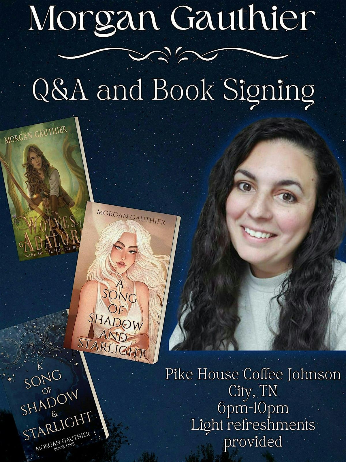 Morgan Gauthier Q&A and Book Signing!, 26 July | Event in Johnson City | AllEvents