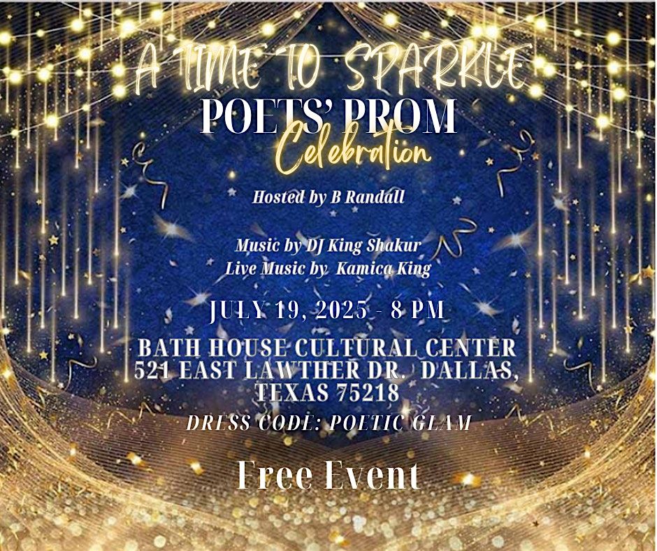 POETS' PROM: A TIME TO SPARKLE | Event in Dallas | AllEvents