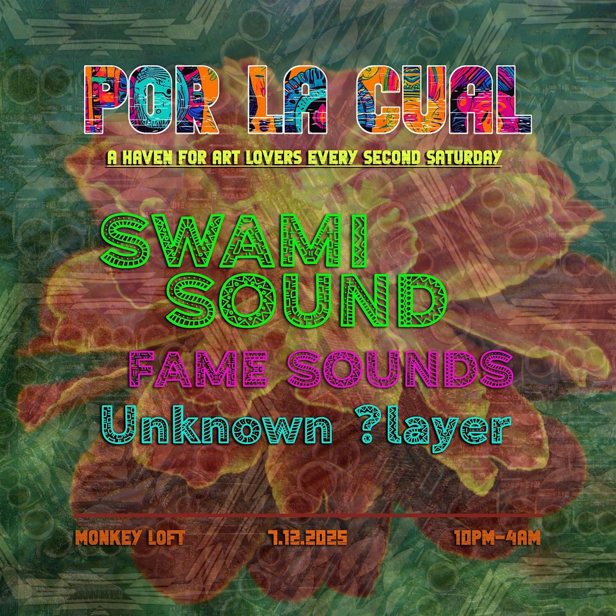 The Reason Why presents POR LA CUAL ft. SWAMI SOUND, 12 July | Event in Seattle | AllEvents