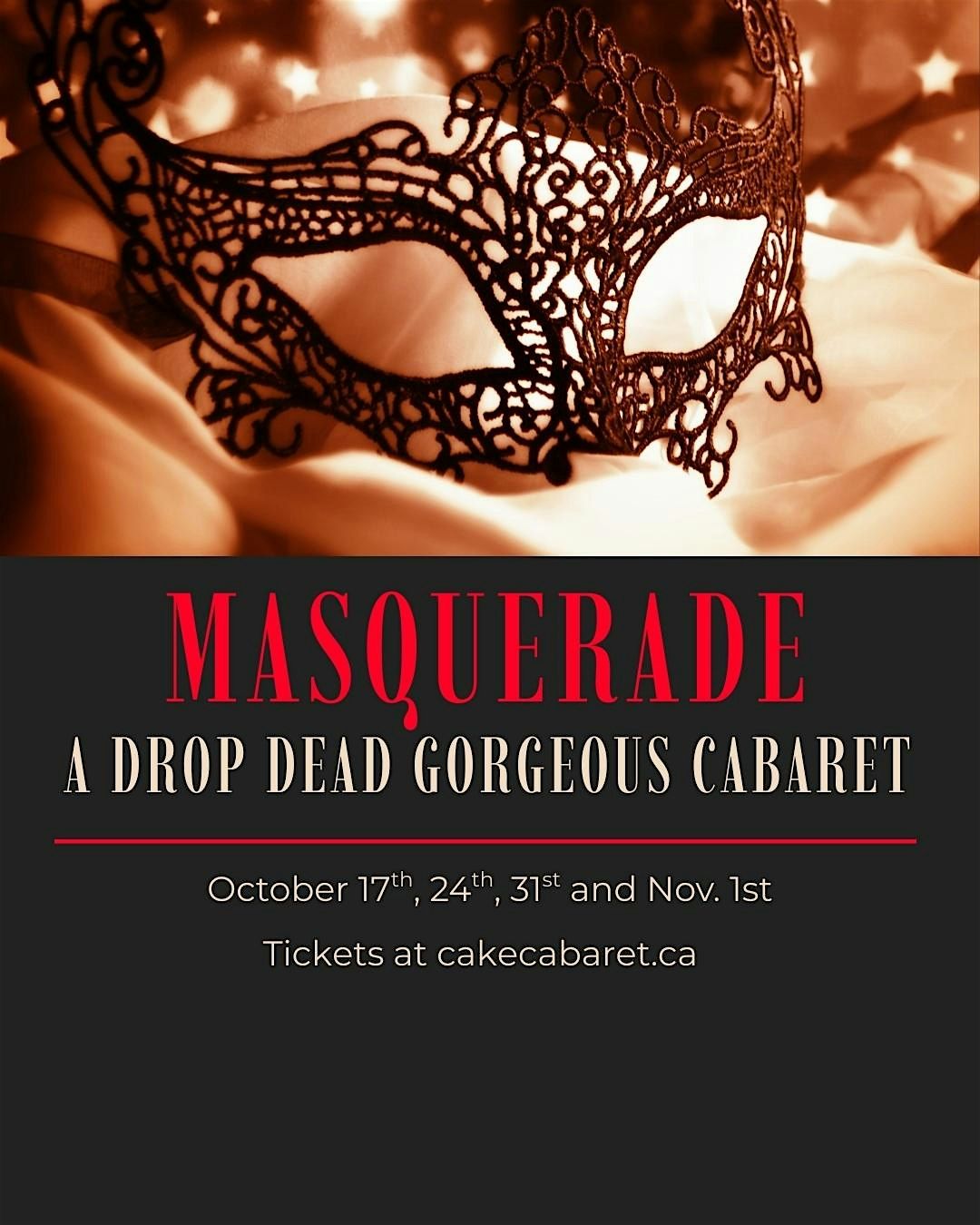 Cake Cabaret Presents: Masquerade, 17 October | Event in Toronto | AllEvents