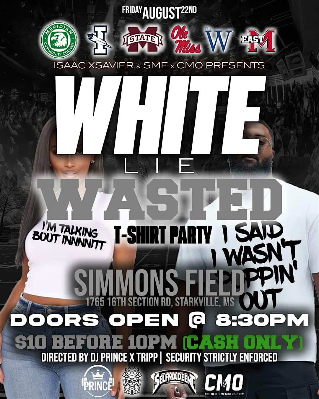 WHITE LIE WASTED, 20 August | Event in Starkville | AllEvents