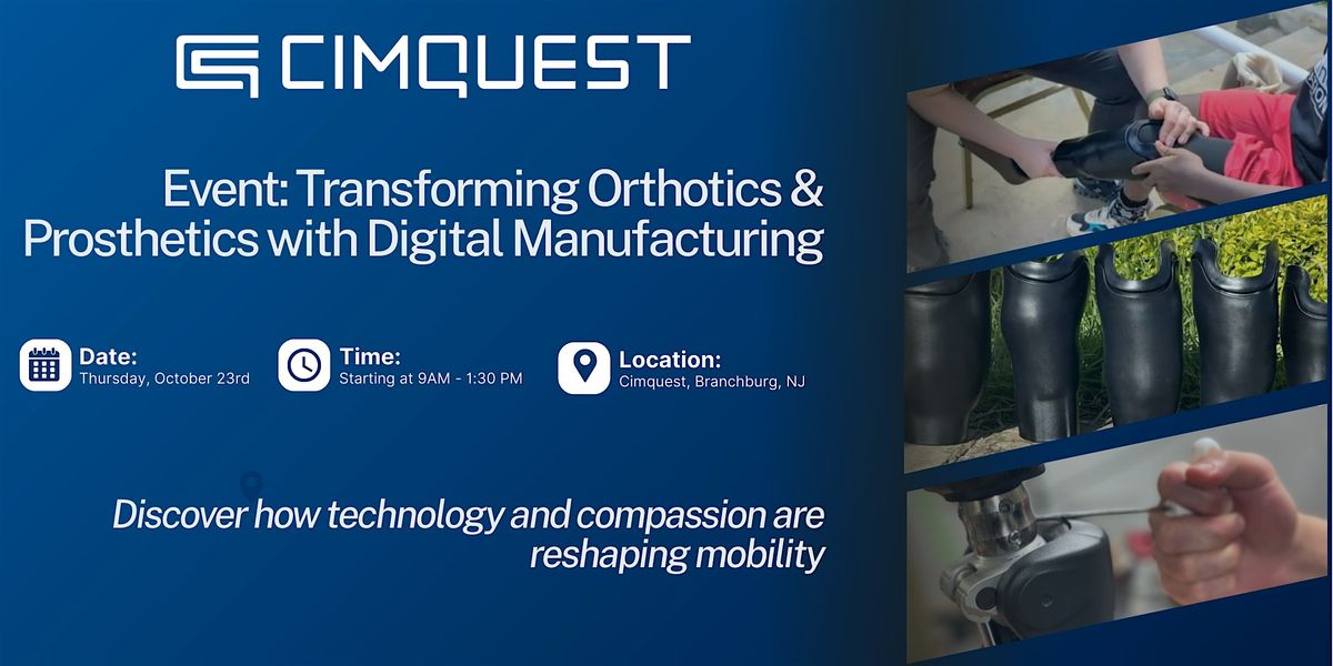 Digital Breakthroughs in Orthotics & Prosthetics, 23 October | Event in Branchburg | AllEvents