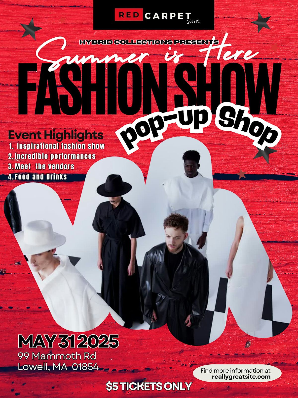Red Carpet District: Summer is Here fashion Show, 31 May | Event in Lowell | AllEvents