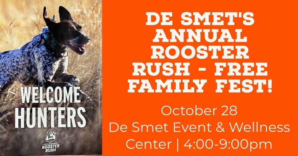 Kingsbury County Annual Rooster Rush FREE family event!, De Smet