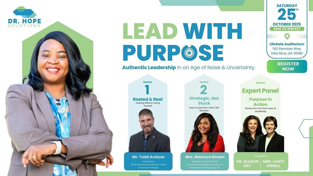 Lead With Purpose: Why Authentic Leadership Still Matters, 25 October | Event in Villa Rica | AllEvents