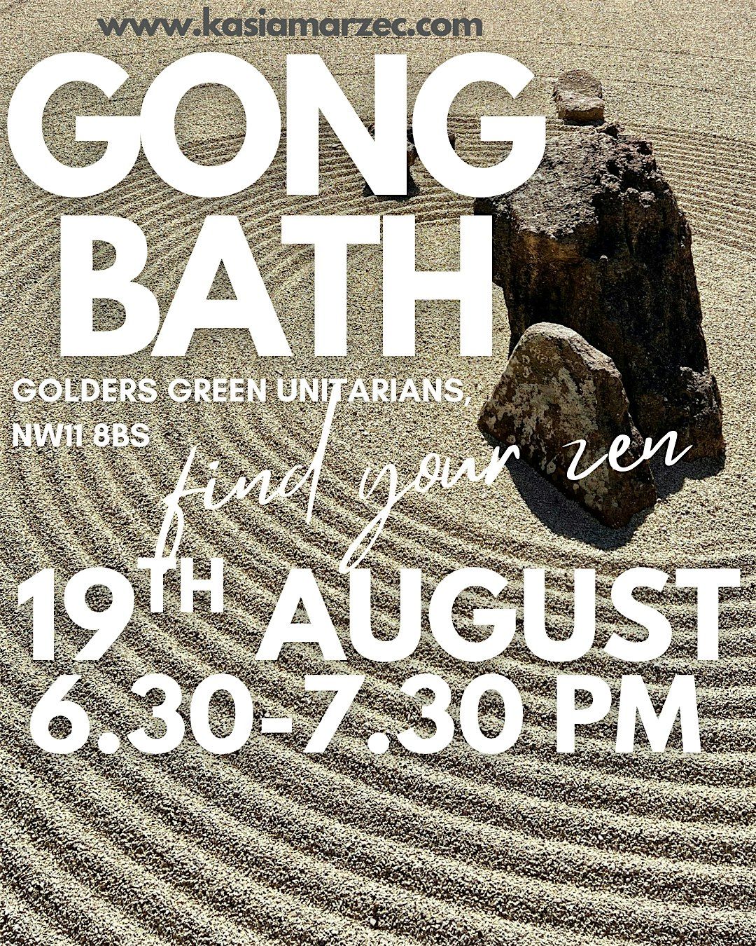 Gong Bath in GOLDERS GREEN UNITARIANS, 19 August | Event in London | AllEvents