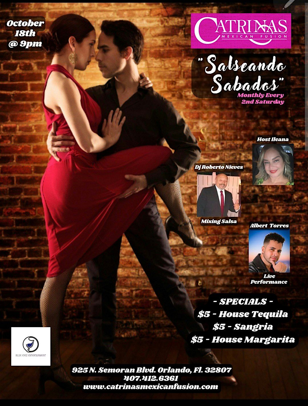 Salseando Saturdays @ Catrinas, 18 October | Event in Orlando | AllEvents