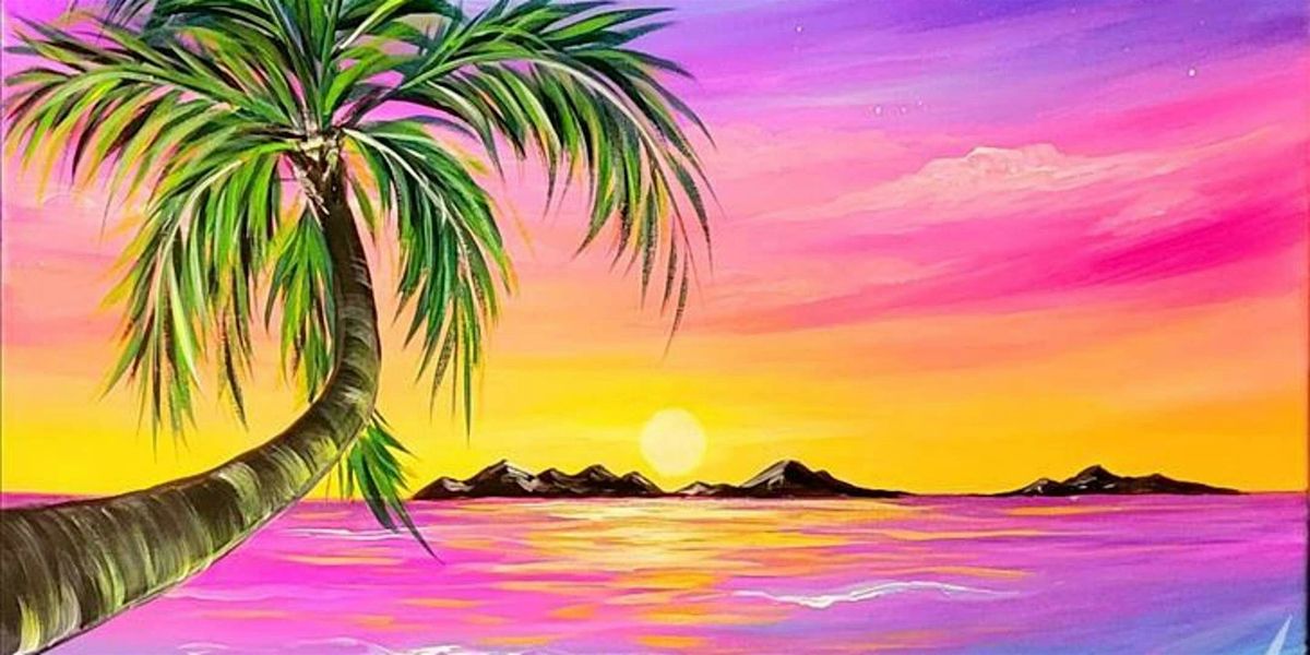 Neon Sunset at Beach - Paint and Sip by Classpop!™, 16 May | Event in San Antonio | AllEvents