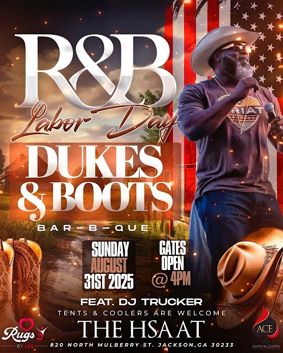 Labor Day R&B Dukes & Boots Bar-B-Que Feat. DJ TRUCKER, 31 August | Event in Jackson | AllEvents