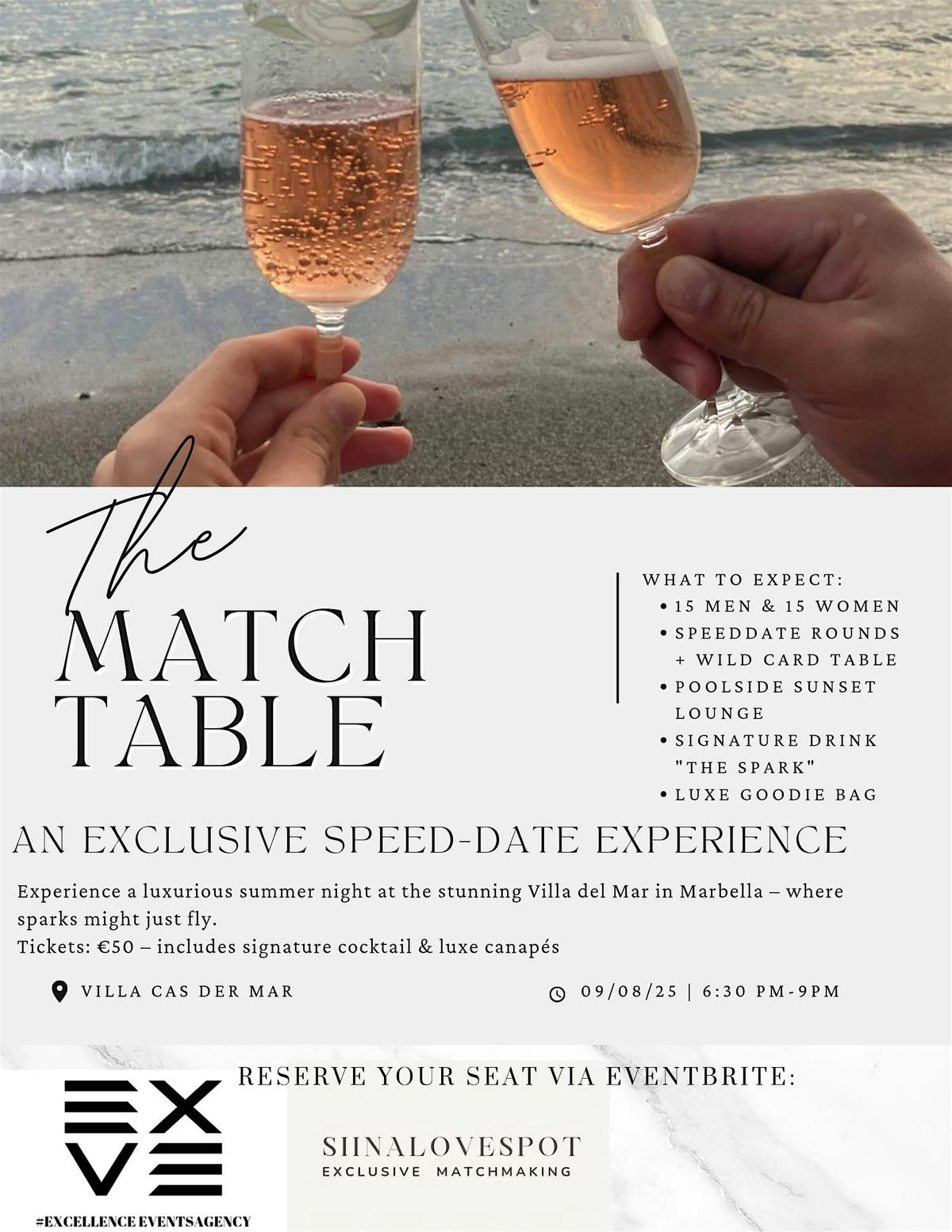 THE MATCH TABLE an Exclusive Speed Dating Experience | Event in Marbella | AllEvents
