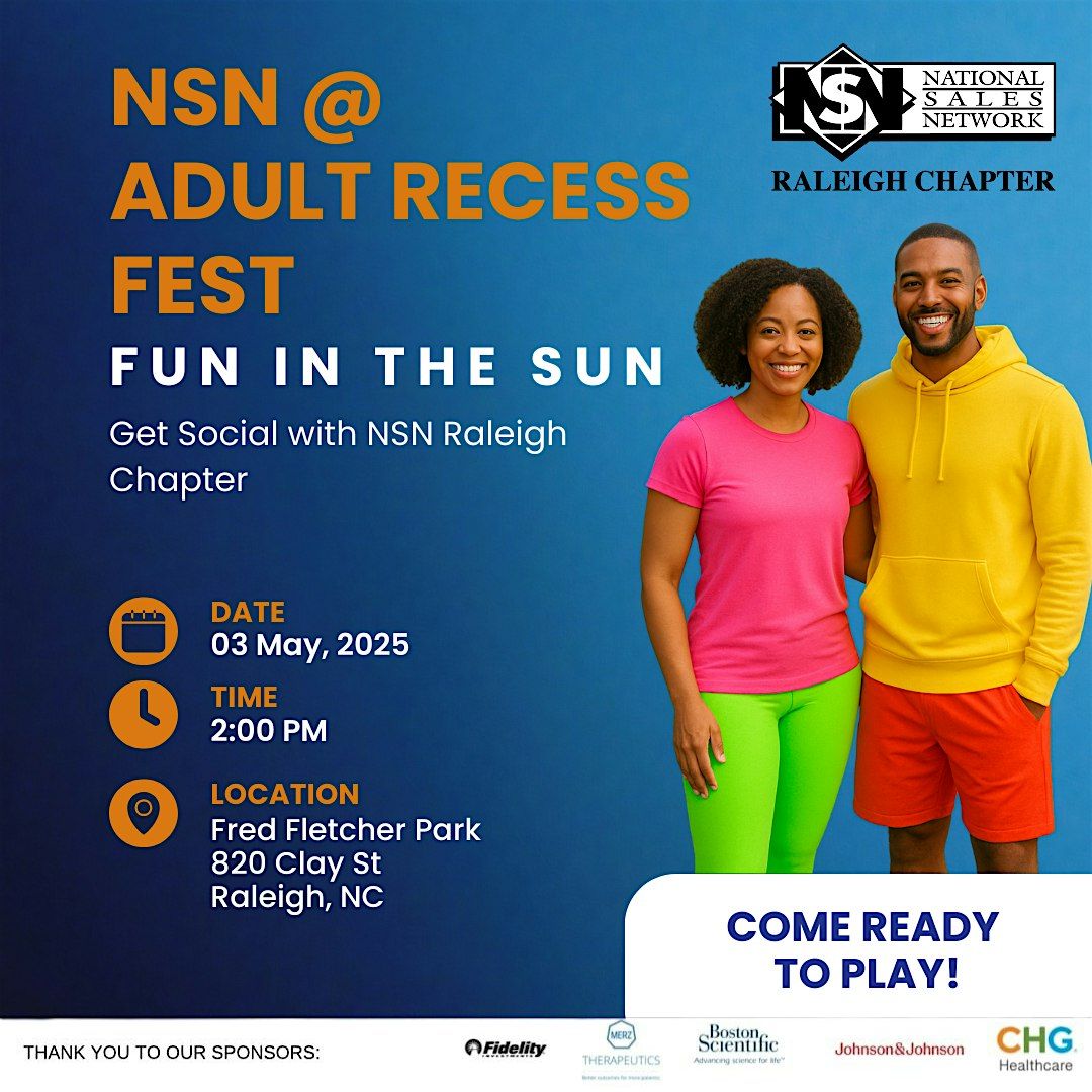 Get Social with NSN Raleigh @ Adult Recess Fest!, 3 May | Event in Raleigh | AllEvents