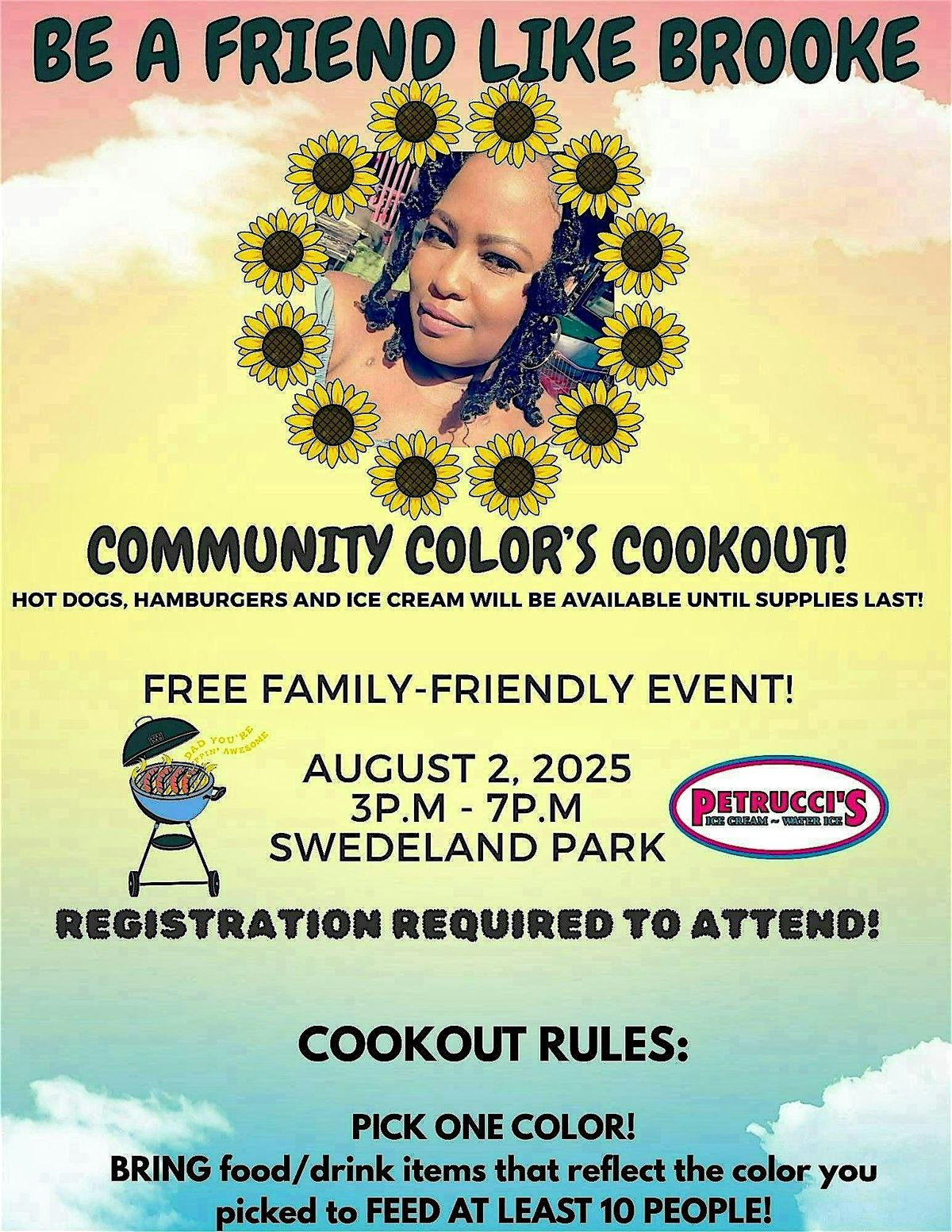 Be A Friend Like Brooke Community Color's Cookout, 2 August | Event in King of Prussia | AllEvents