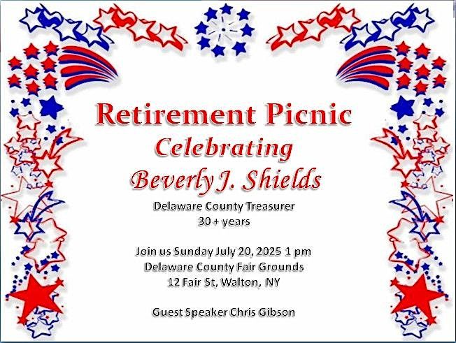 Beverly J Shields Retirement Picnic | Event in Walton | AllEvents