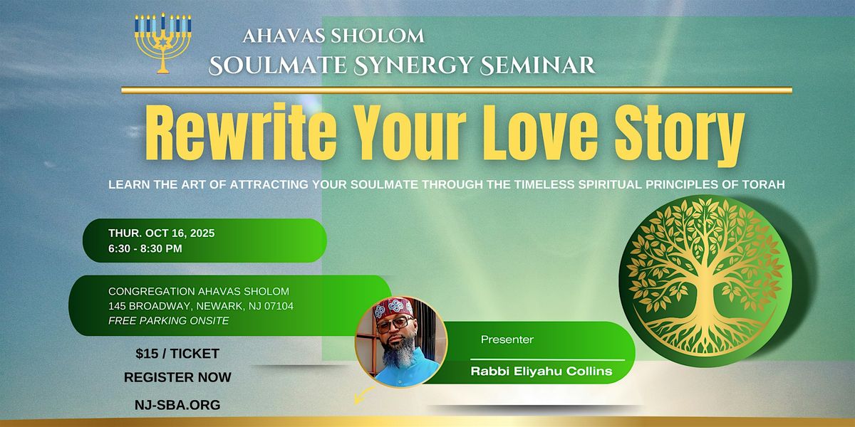 Find love that lasts, inspired by Torah, 16 October | Event in Newark | AllEvents