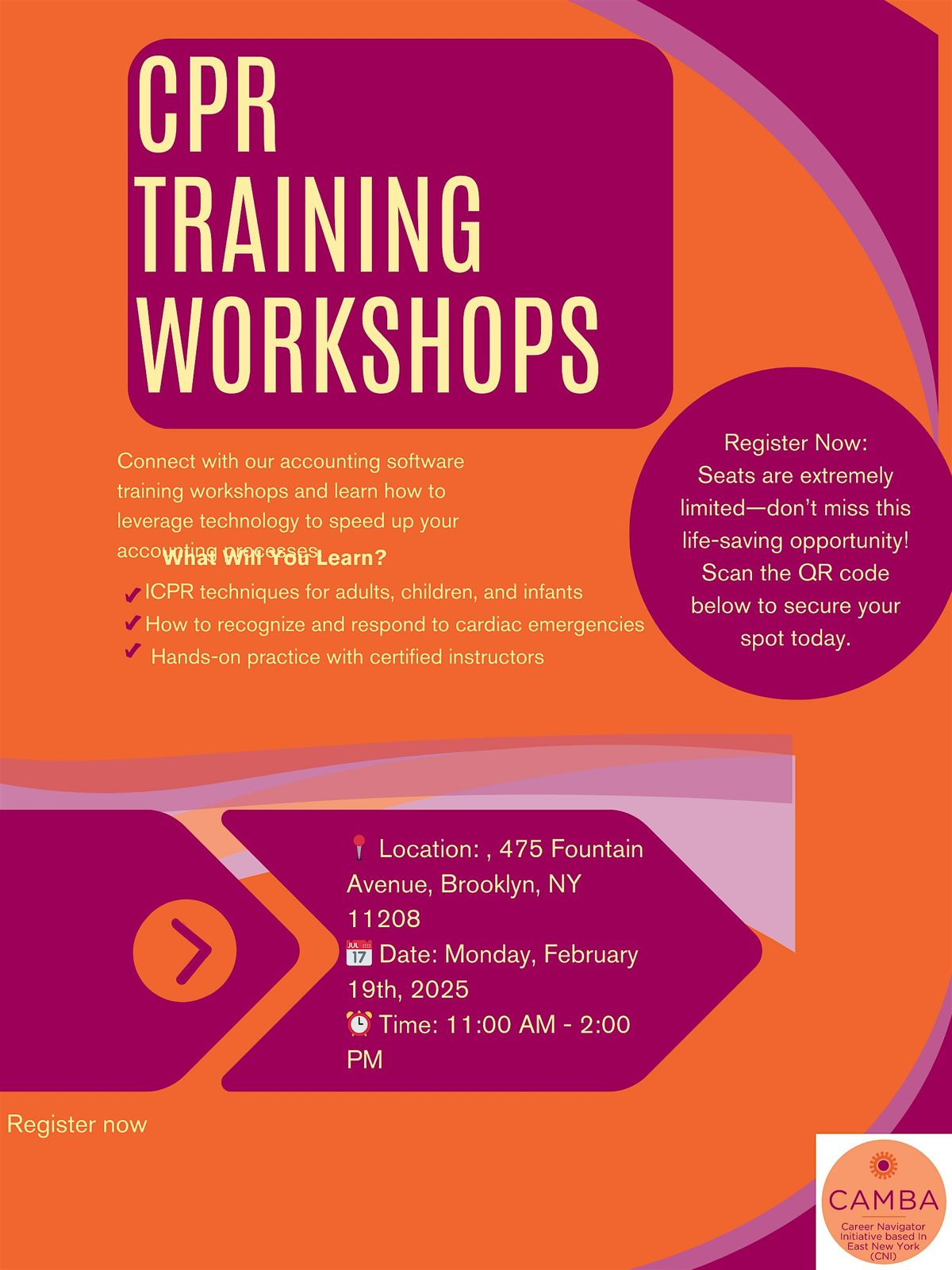 Learn to Save Lives: CPR Workshop, 25 June | Event in Brooklyn | AllEvents