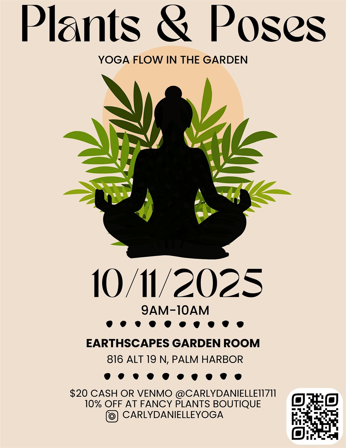 Plants & Poses Yoga Flow - Second Saturday of the Month!, 11 October | Event in Palm Harbor | AllEvents