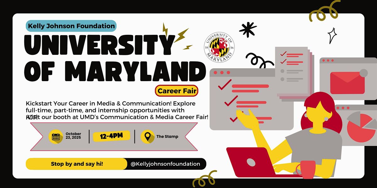 UMD Communication & Media Internship/Career Fair KJF Booth, 23 October | Event in College Park | AllEvents