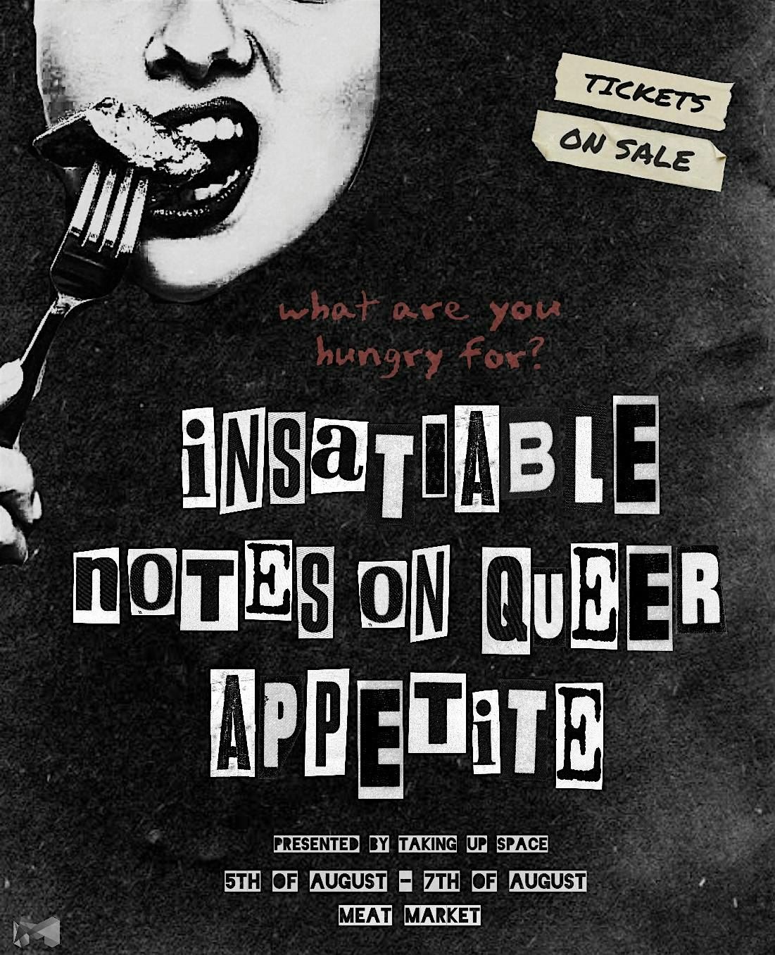 Insatiable: Notes on Queer Appetite (Presented by Taking Up Space), 5 August | Event in North Melbourne | AllEvents