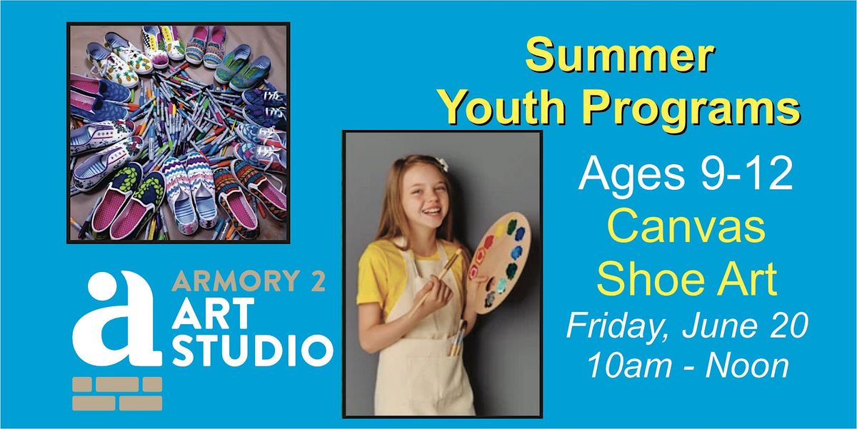 Summer Youth Program - Ages 9-12  Canvas Shoe Art, 20 June | Event in Grand Haven | AllEvents