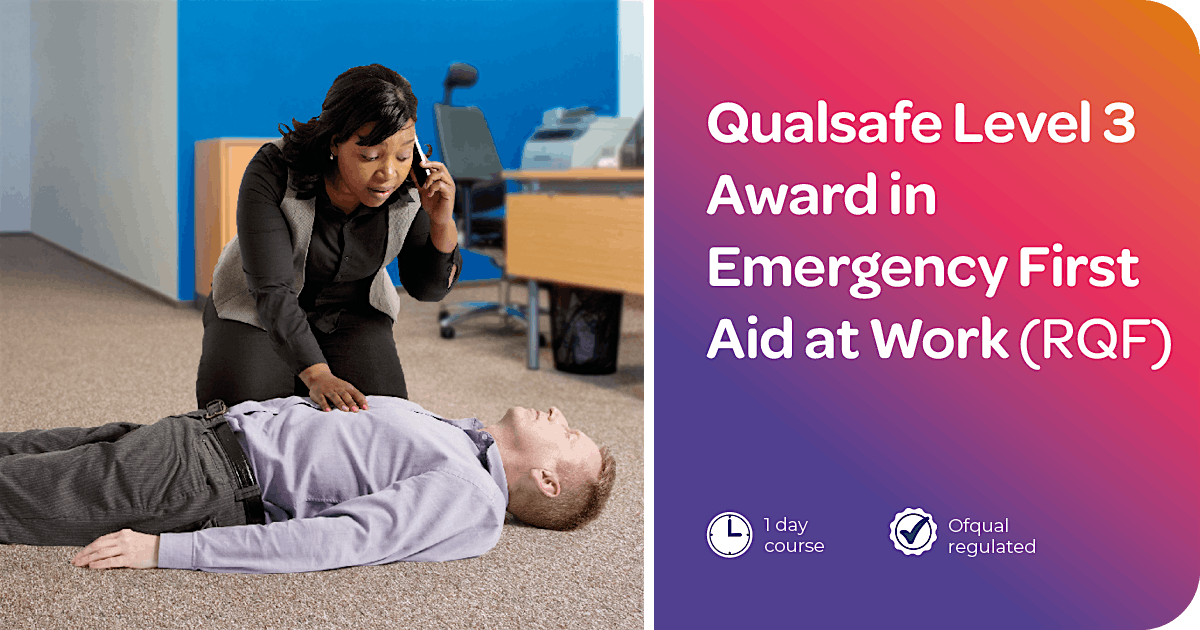 Qualsafe Level 3 Award in Emergency First Aid at Work (RQF), 23 January | Event in Bletchley | AllEvents