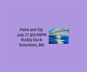 Paint and Sip, 27 July | Event in Solomons | AllEvents