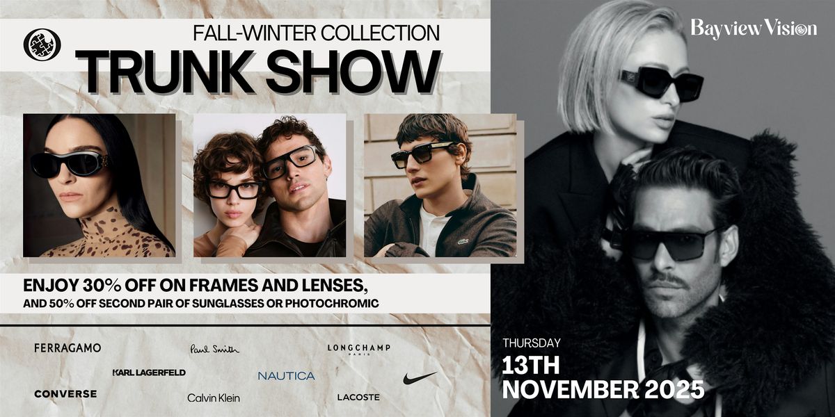 Bayview Vision Trunk Show – Fall/Winter Collection, 13 November | Event in Toronto | AllEvents
