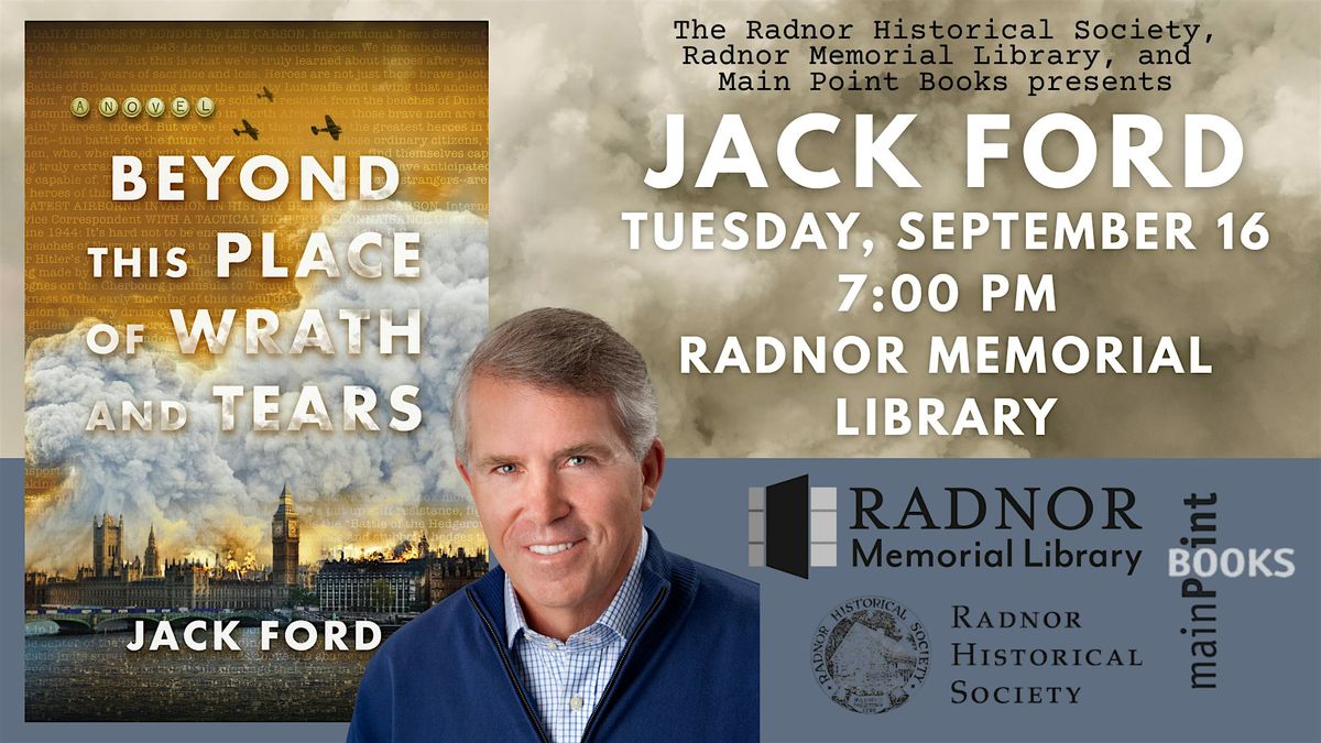 Jack Ford, "Beyond This Place of Wrath and Tears", 16 September | Event in Wayne | AllEvents