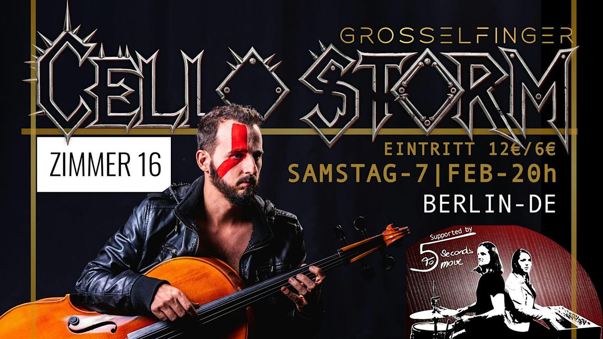 CELLO STORM in Berlin (Zimmer 16), 7 February | Event in Berlin | AllEvents