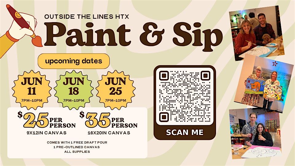 Paint and Sip at City Orchard, 25 June | Event in Houston | AllEvents