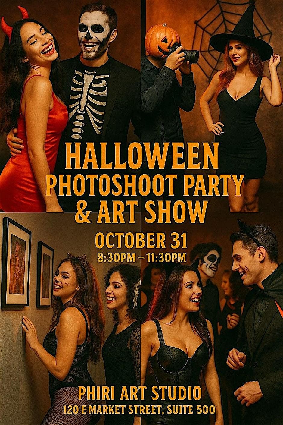 Halloween Party Photoshoot & Art Show -Candle Making & Sip & Paint Workshop, 31 October | AllEvents