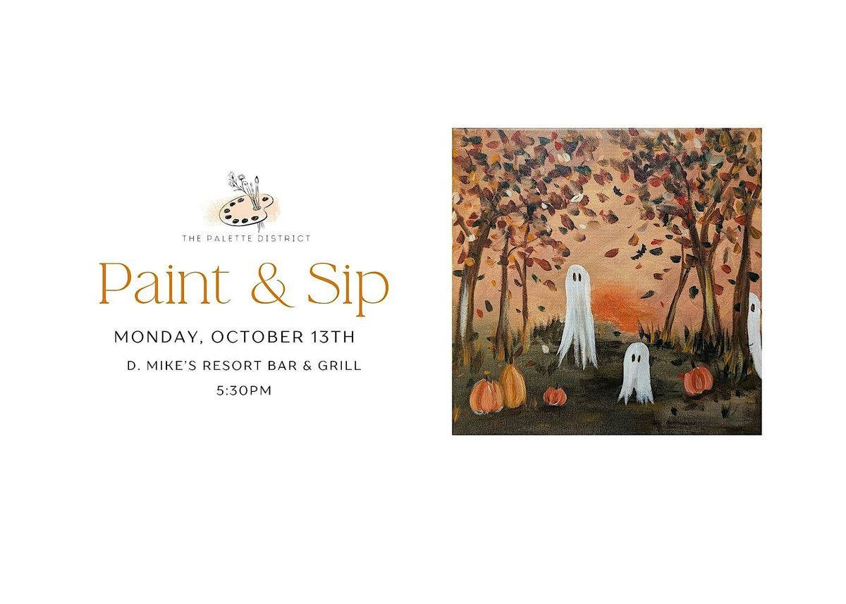 Ghostly Woods - Paint , Sip & Eat at D'Mikes, 13 October | Event in Alexandria | AllEvents