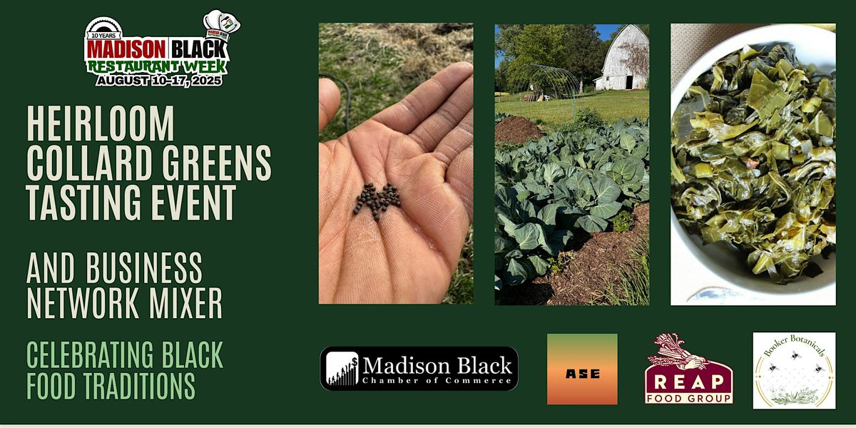 Heirloom Collard Greens Network Mixer, 14 August | Event in Madison | AllEvents