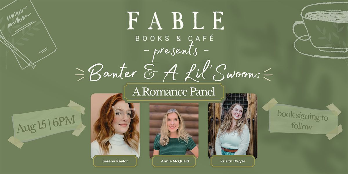 Banter and a 'Lil Swoon|Kristin Dwyer, Serena Kaylor & Annie McQuaid, 15 August | Event in Holly Springs
