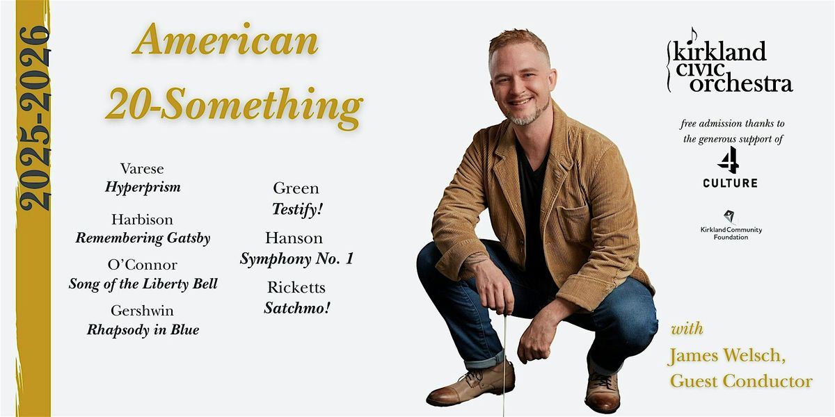 American 20-Something:  A Nation Finding Its Voice, 30 May | Event in Kirkland | AllEvents