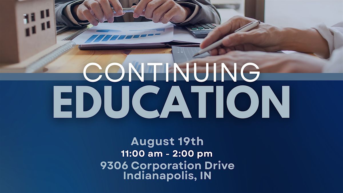 Continuing Education Hosted By Davis Homes, 19 August | Event in Indianapolis | AllEvents