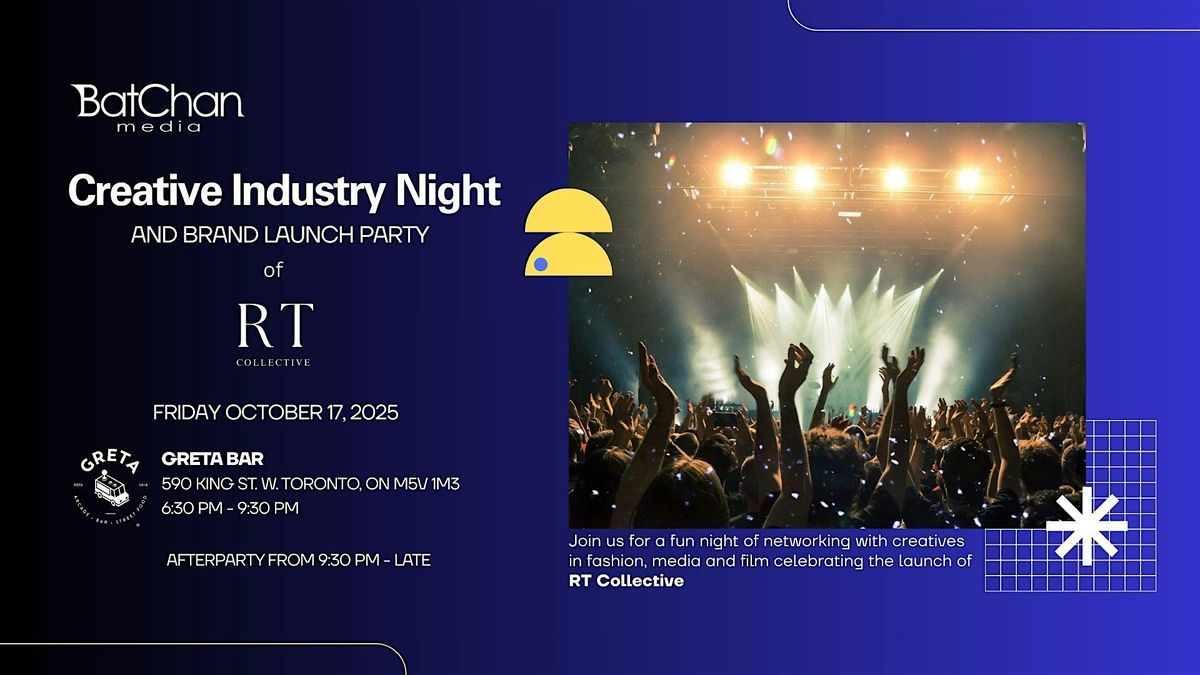 Creative Industry Night & Brand Launch Party, 17 October | Event in Toronto | AllEvents