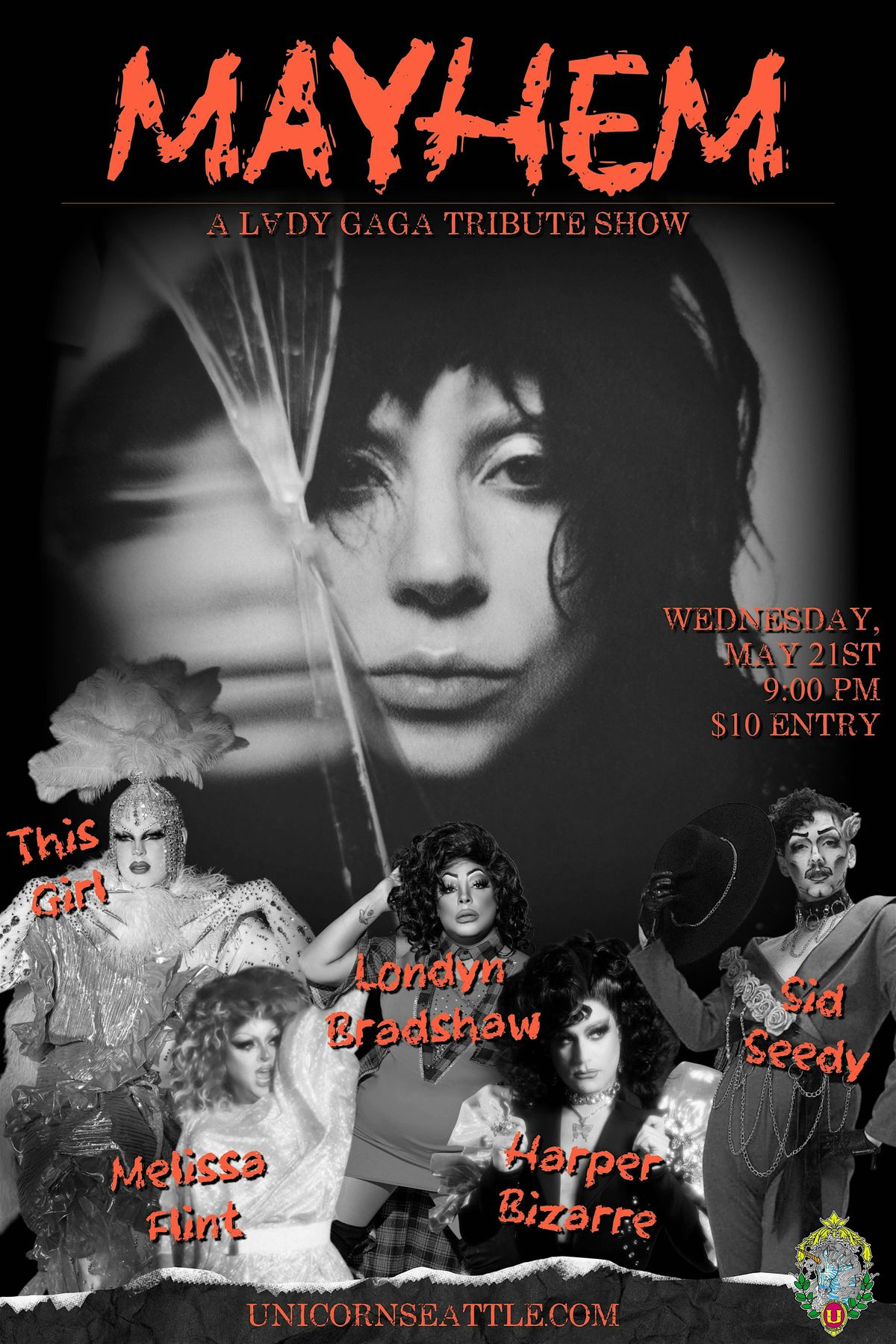 Mayhem : A Lady Gaga Tribute Show, 21 May | Event in Seattle | AllEvents
