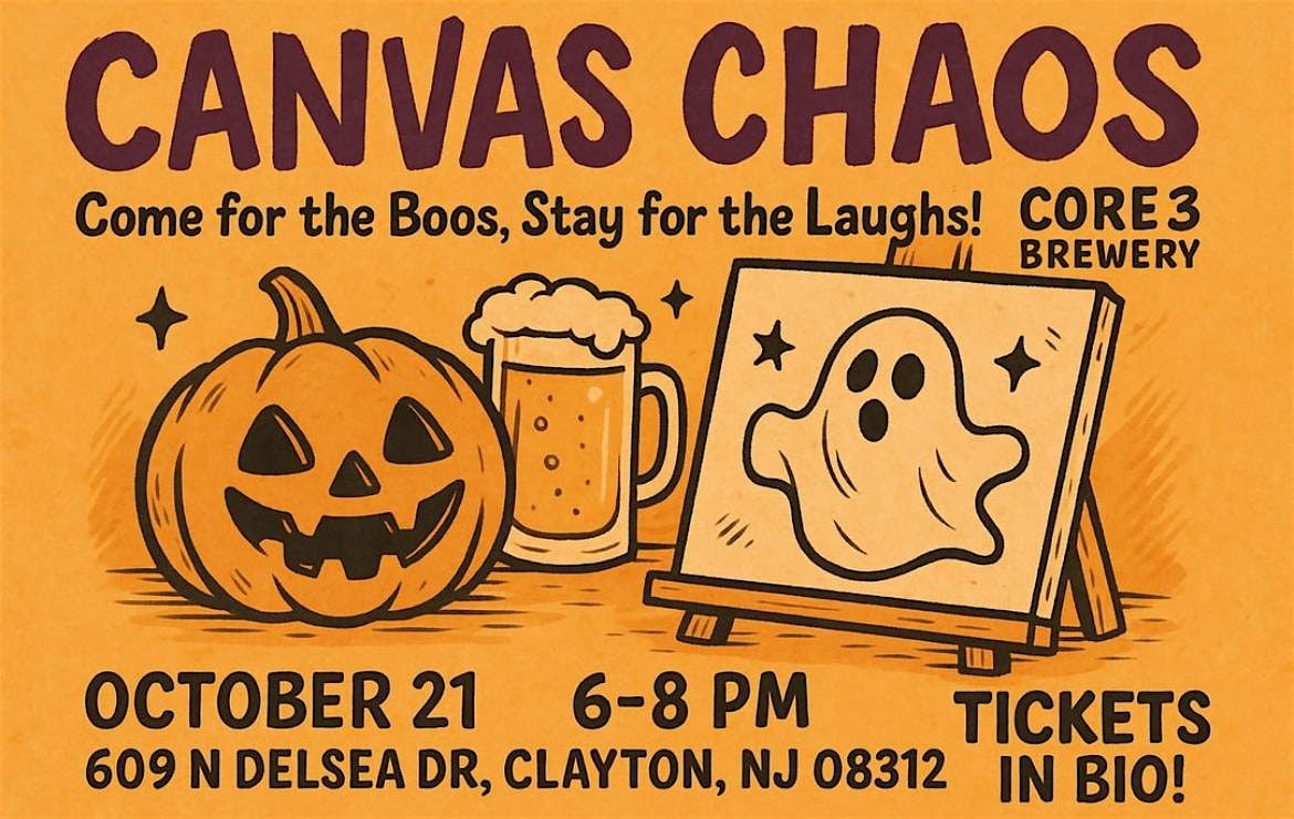 Canvas Chaos: Halloween Edition, 21 October | Event in Clayton | AllEvents