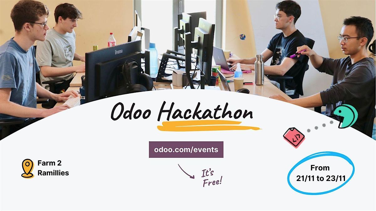 Odoo Hackathon #5 Edition, 21 November | Event in Ramillies | AllEvents