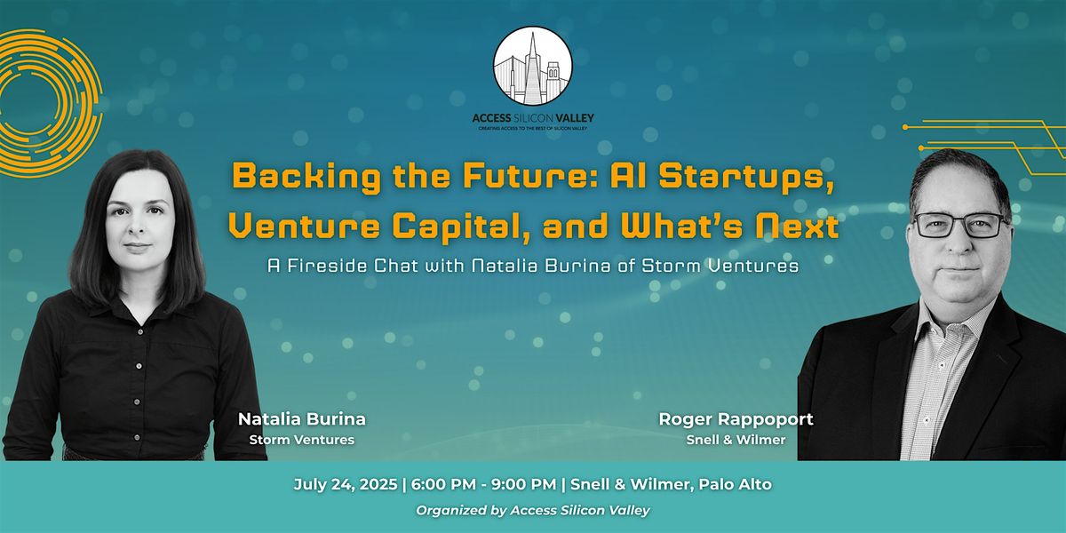 Backing the Future: AI Startups, Venture Capital, and What’s Next, 24 July | Event in Palo Alto | AllEvents