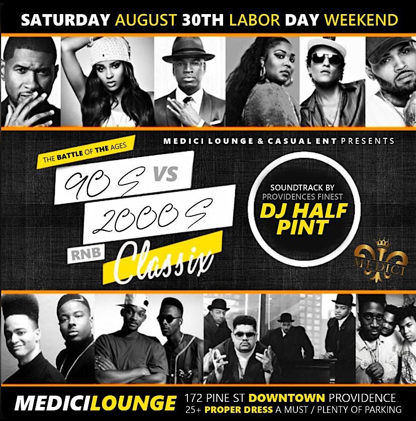 Battle Of The Ages 90s vs 2000s, 30 August | Event in Providence | AllEvents