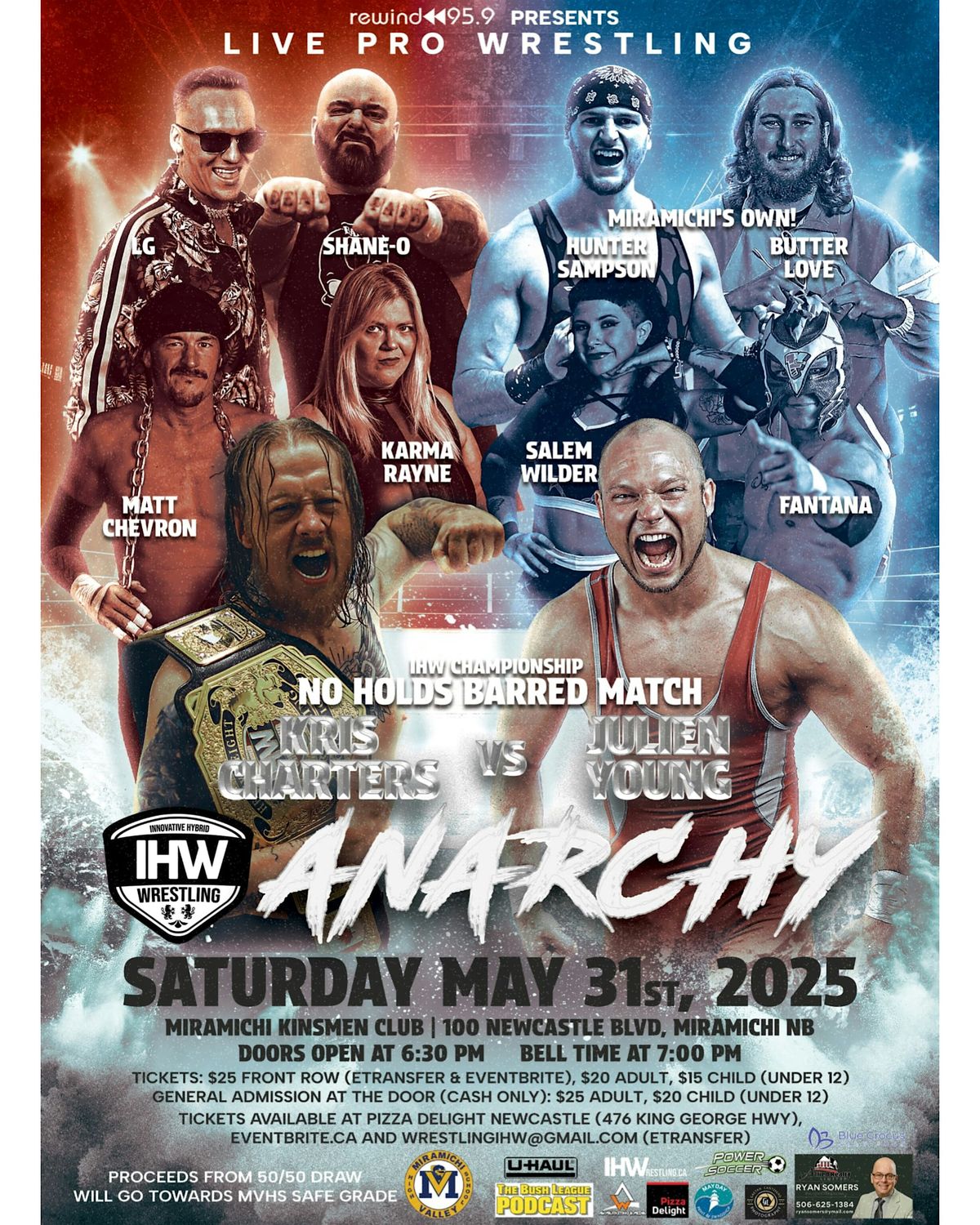 IHW Wrestling: Anarchy, 31 May | Event in Miramichi | AllEvents