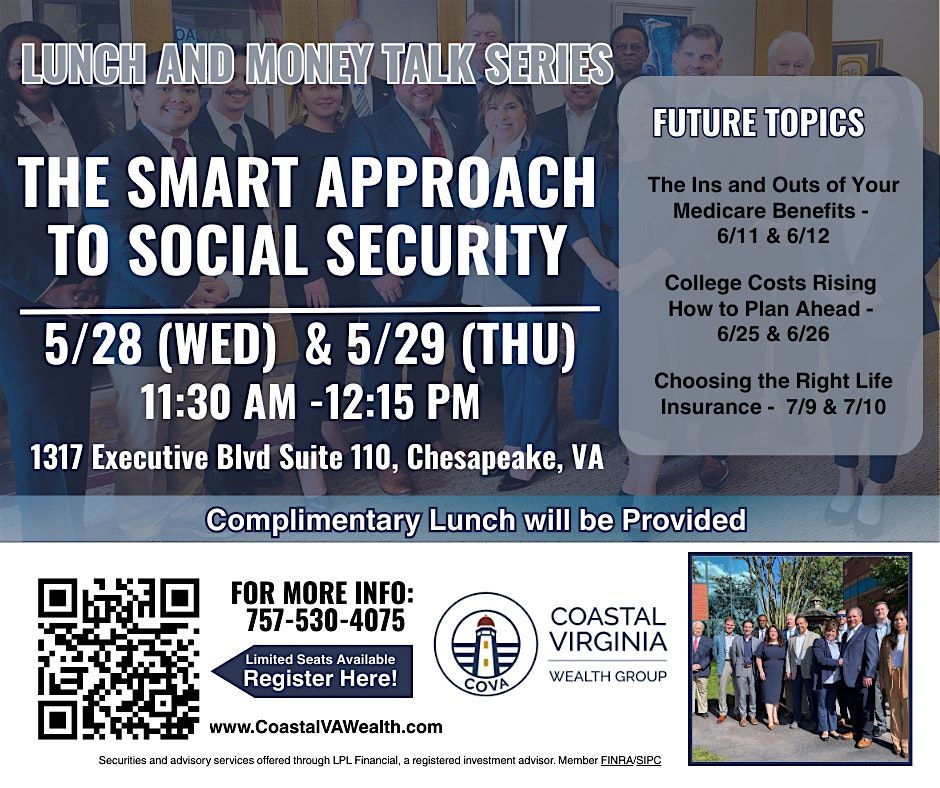 The Smart Approach to Social Security, 29 May | Event in Chesapeake | AllEvents