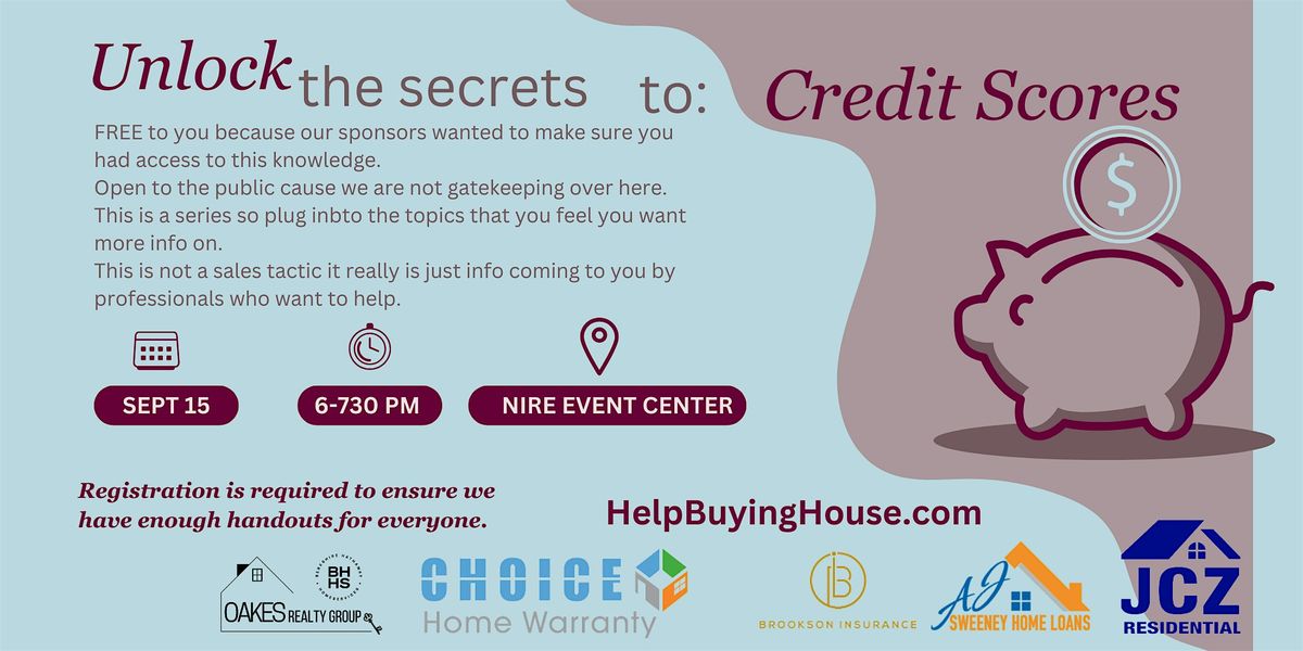 Unlock The Secrets to Credit Scores, 15 September | Event in Whiteland | AllEvents