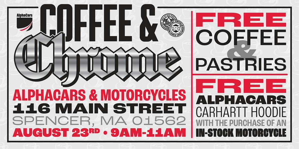 Coffee & Chrome, 23 August | Event in Spencer | AllEvents