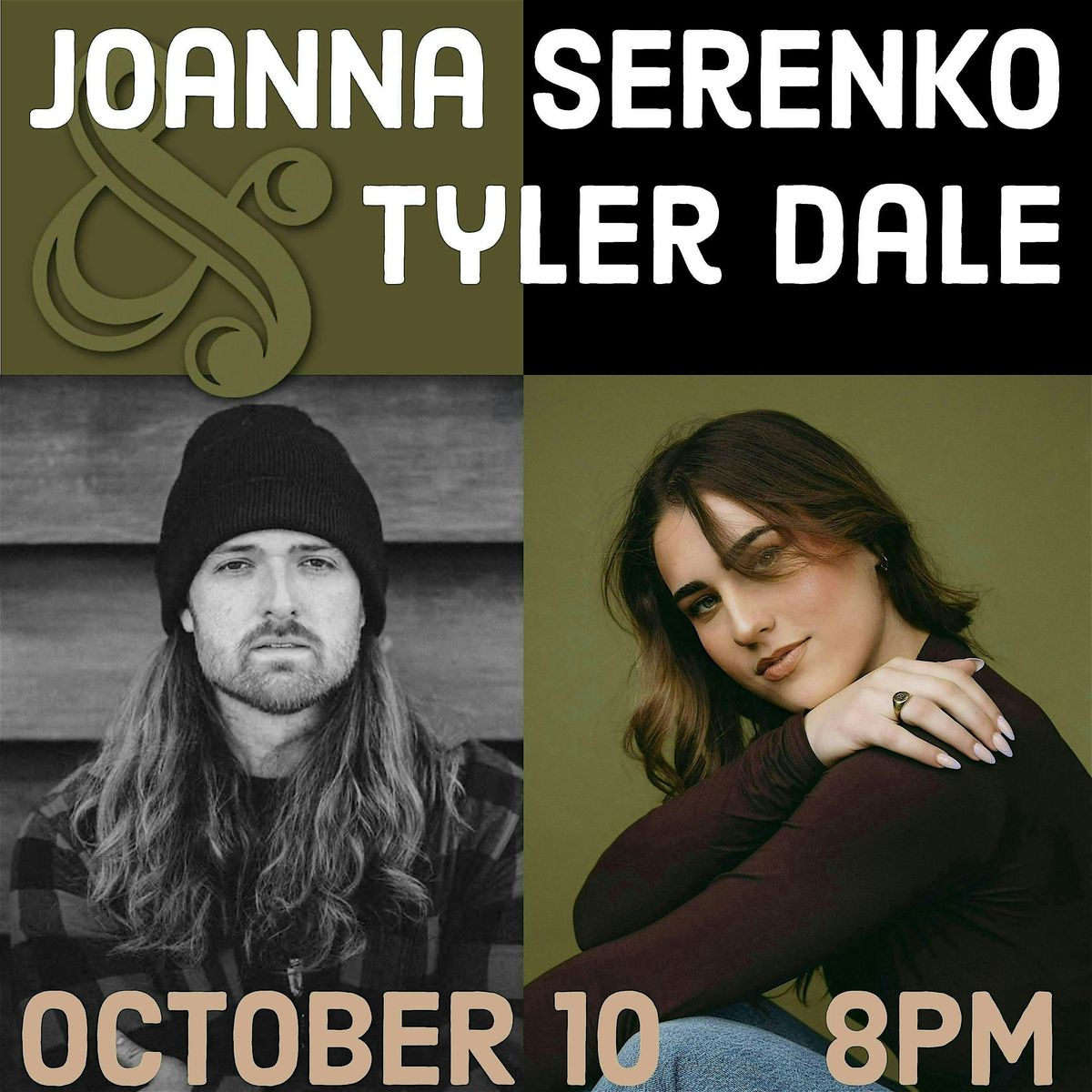 Joanna Serenko & Tyler Dale @Little Green RWC 10/10 8pm, 10 October | Event in Redwood City | AllEvents