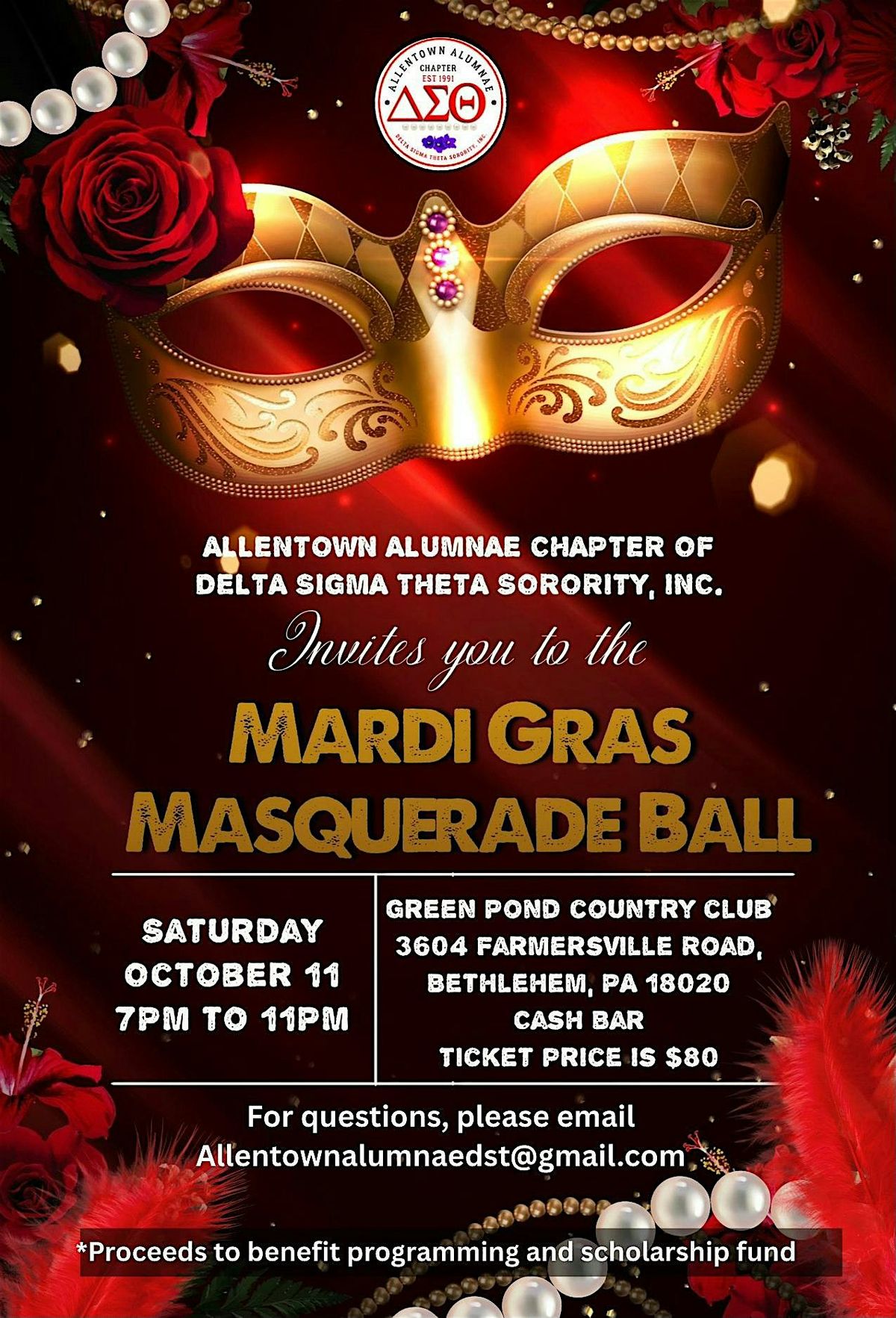 Allentown Alumnae Mardi Gras Masquerade Ball, 11 October | Event in Bethlehem | AllEvents