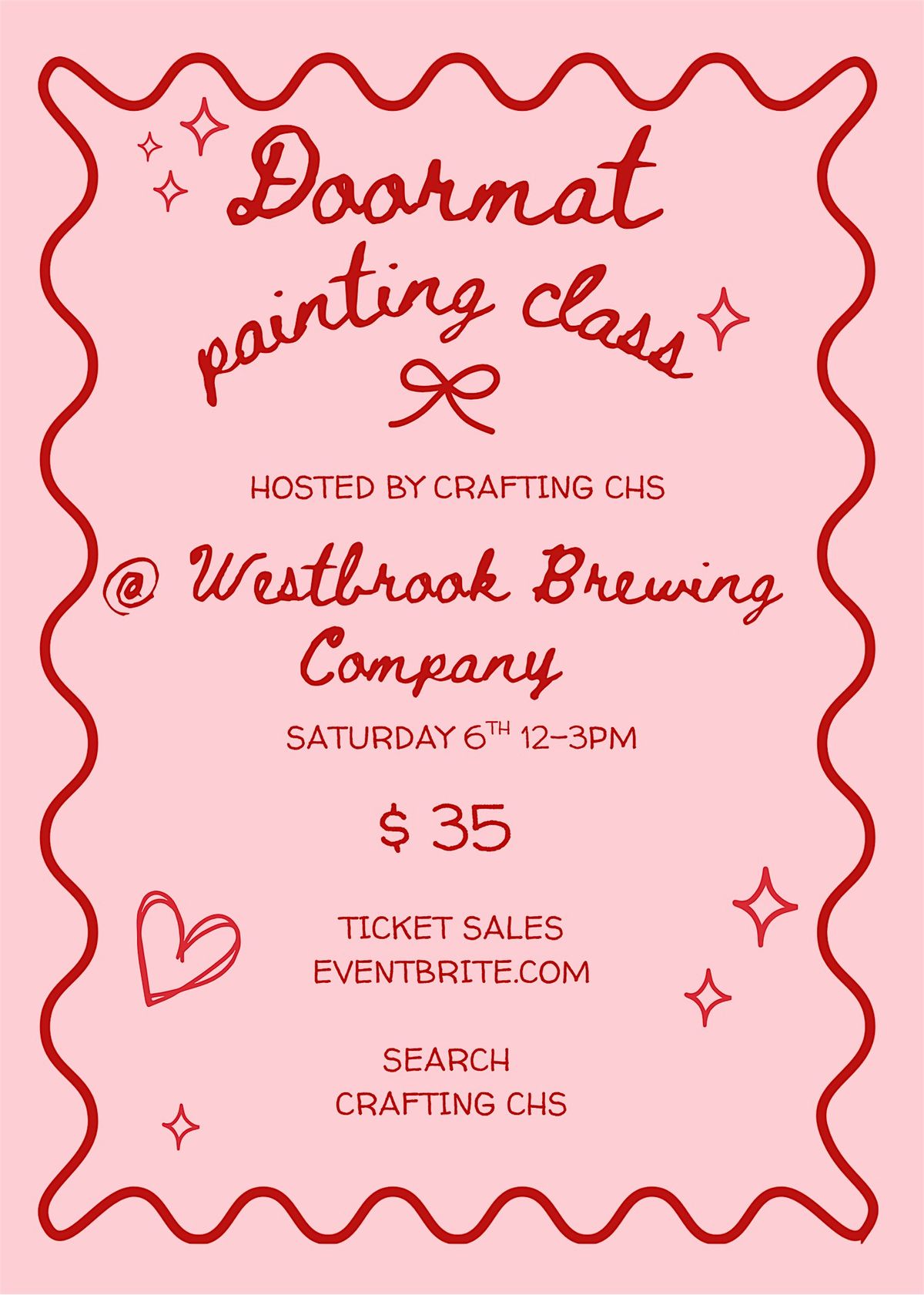 DOORMAT PAINTING, 6 December | Event in Mount Pleasant | AllEvents